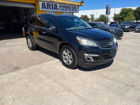 2015 Chevrolet Traverse for sale at Aria Affordable Cars LLC in Arlington TX