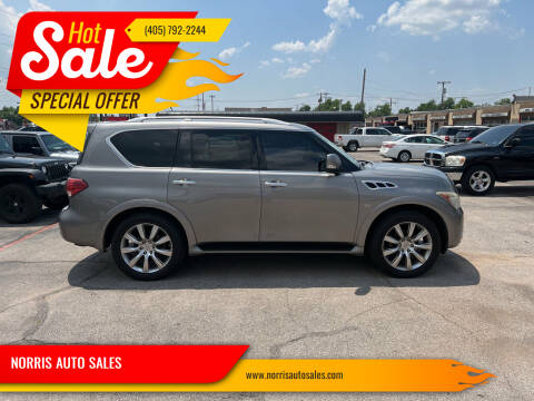 2014 Infiniti QX80 for sale at NORRIS AUTO SALES in Oklahoma City OK
