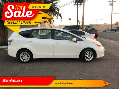 2014 Toyota Prius v for sale at AllanteAuto.com in Santa Ana CA