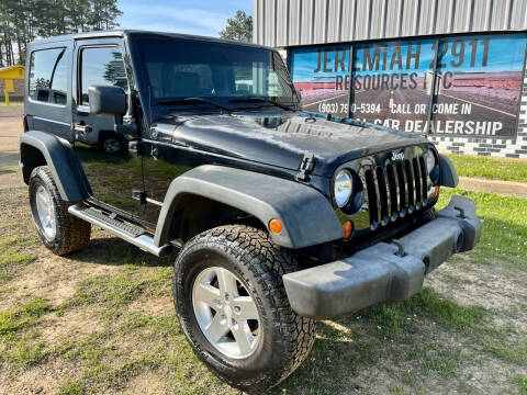 2009 Jeep Wrangler for sale at Jeremiah 29:11 Auto Sales in Avinger TX