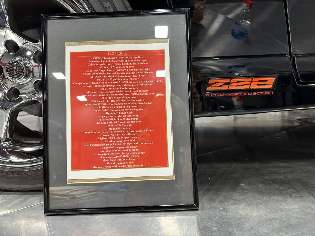 1985 Chevrolet Camaro 73