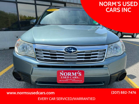 2010 Subaru Forester for sale at NORM'S USED CARS INC in Wiscasset ME