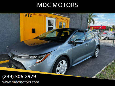 2020 Toyota Corolla for sale at MDC MOTORS in Fort Myers FL