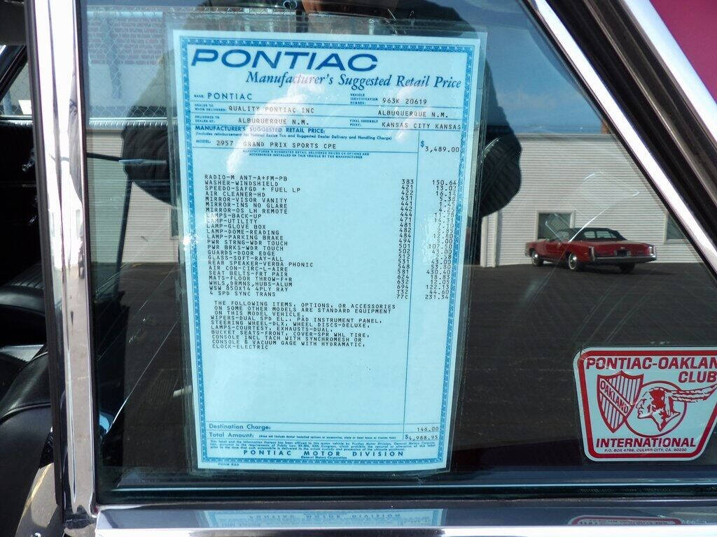 1963 Pontiac Grand Prix for sale at GPS Motors LLC in Defiance, OH