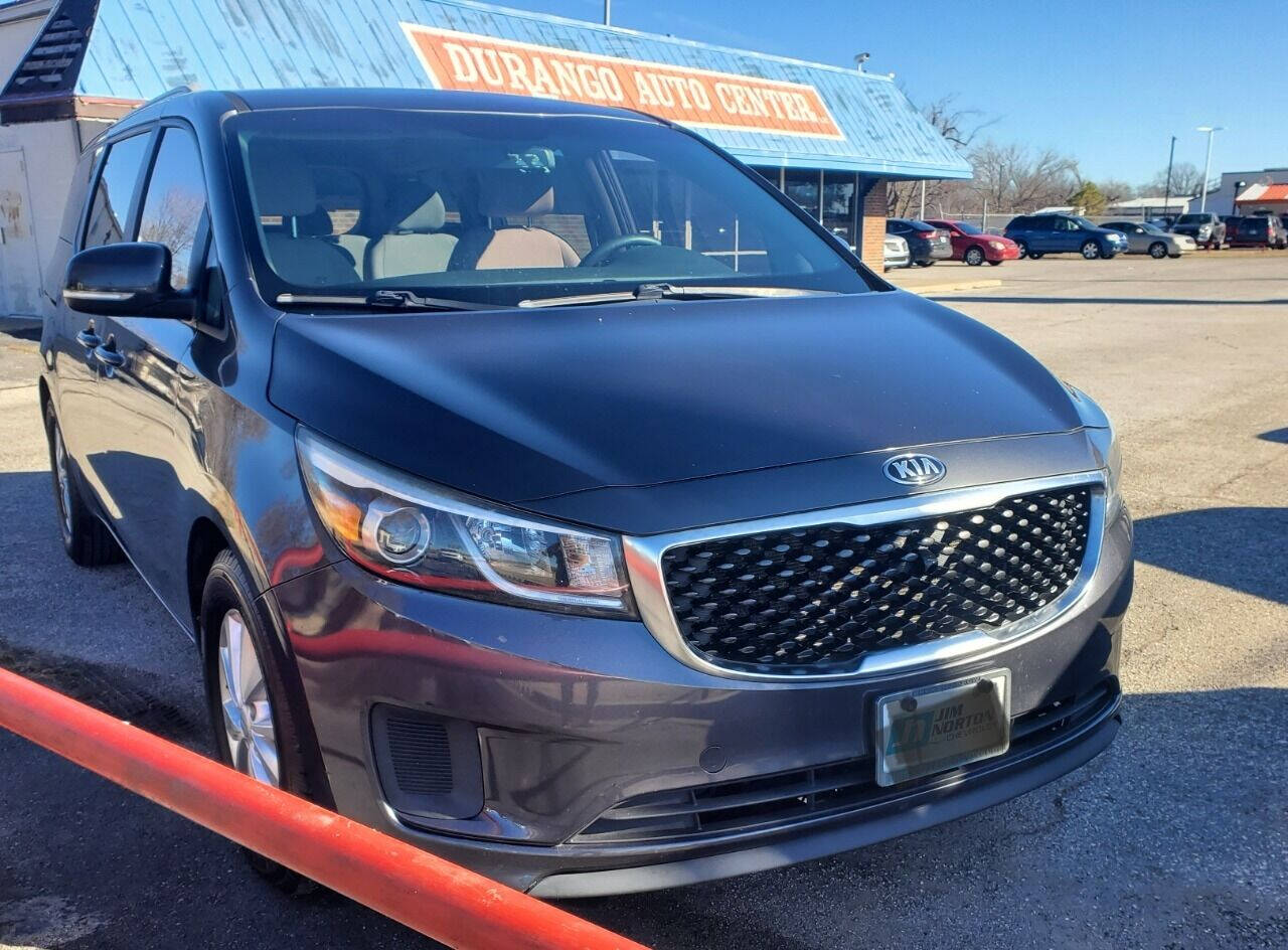 2016 Kia Sedona for sale at DURANGO AUTO CENTER LLC in Tulsa, OK