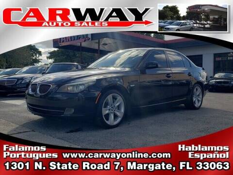2008 BMW 5 Series for sale at CARWAY Auto Sales in Margate FL