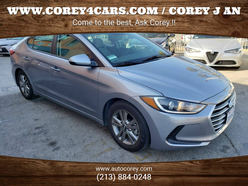 2017 Hyundai Elantra for sale at WWW.COREY4CARS.COM / COREY J AN in Los Angeles CA