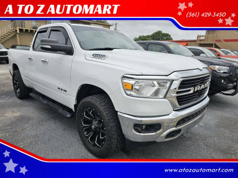 2019 RAM 1500 for sale at A TO Z  AUTOMART - A TO Z AUTOMART in West Palm Beach FL