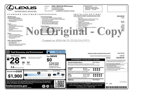 2025 Lexus NX 250 Premium