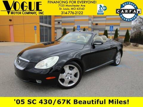 2005 Lexus SC 430 for sale at Vogue Motor Company Inc in Saint Louis MO