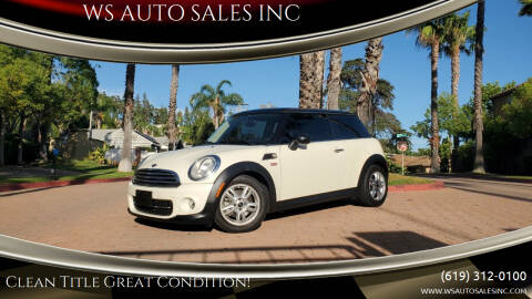 2013 MINI Hardtop for sale at WS AUTO SALES INC in El Cajon CA