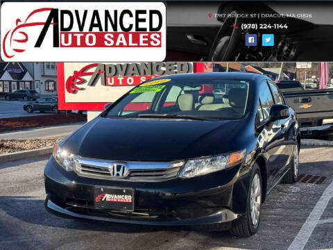 2012 Honda Civic for sale at Advanced Auto Sales in Dracut MA