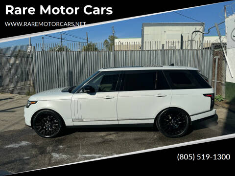 2015 Land Rover Range Rover for sale at Rare Motor Cars in Sun Valley CA