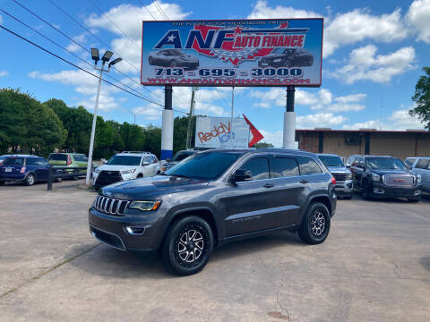 2017 Jeep Grand Cherokee for sale at ANF AUTO FINANCE in Houston TX