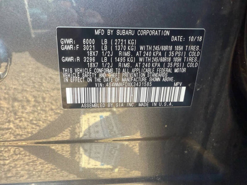 2019 Subaru Ascent Premium 7-Passenger