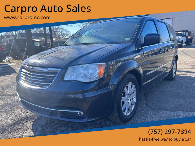 2013 Chrysler Town and Country for sale at Carpro Auto Sales in Chesapeake VA