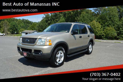 2003 Ford Explorer for sale at Best Auto of Manassas INC in Manassas VA