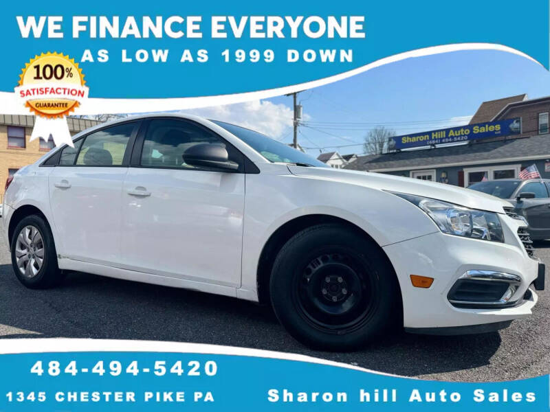 2015 Chevrolet Cruze for sale at Sharon Hill Auto Sales LLC in Sharon Hill PA