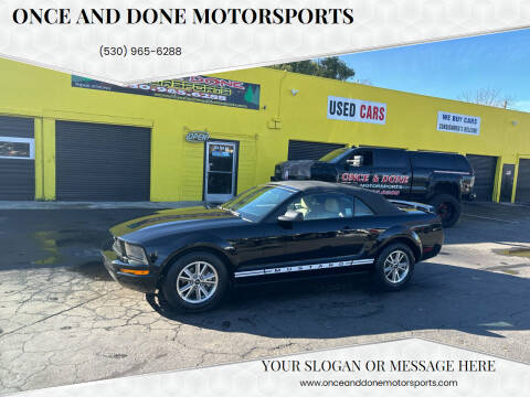 2005 Ford Mustang for sale at Once and Done Motorsports in Chico CA