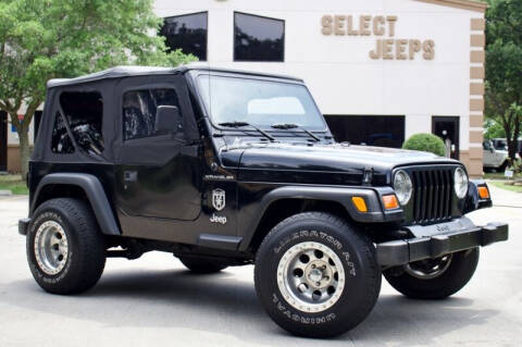 2001 Jeep Wrangler for sale at SELECT JEEPS INC in League City TX