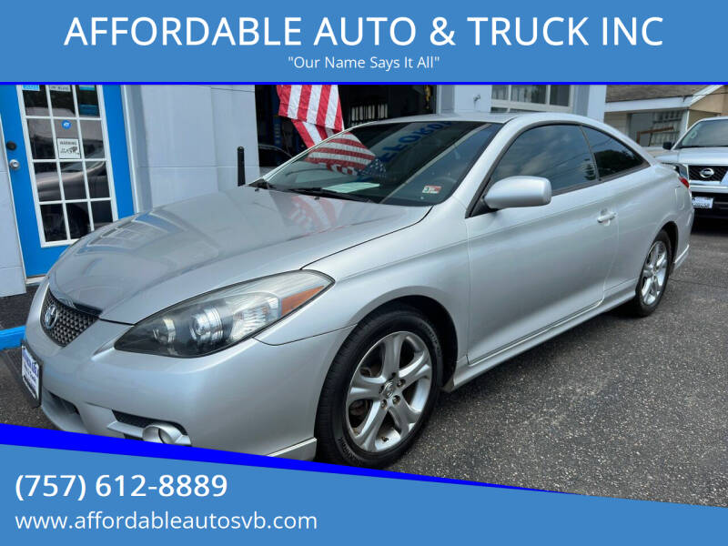 2008 Toyota Camry Solara for sale at AFFORDABLE AUTO & TRUCK INC in Virginia Beach VA