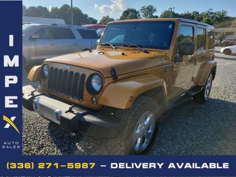 2014 Jeep Wrangler Unlimited for sale at Impex Auto Sales in Greensboro NC