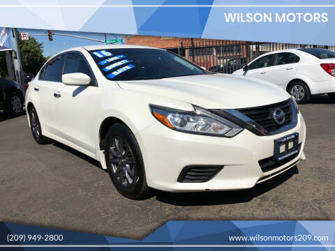 2016 Nissan Altima for sale at WILSON MOTORS in Stockton CA