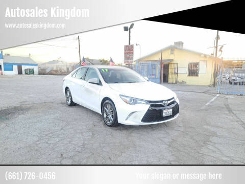 2017 Toyota Camry for sale at Autosales Kingdom in Lancaster CA