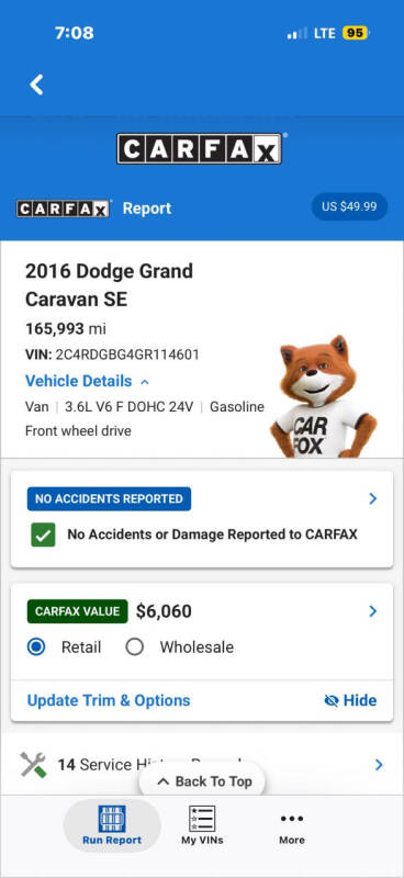 2016 Dodge Grand Caravan SE