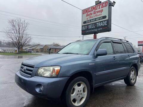 2006 Toyota Highlander for sale at Unlimited Auto Group in West Chester OH