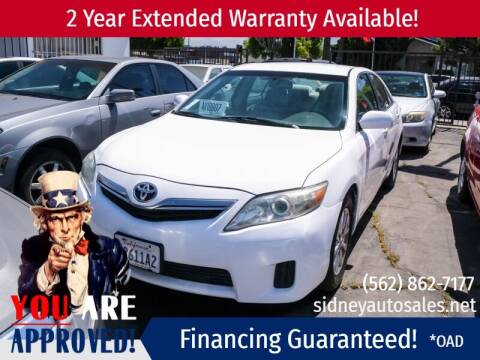 2010 Toyota Camry Hybrid for sale at Sidney Auto Sales in Downey CA