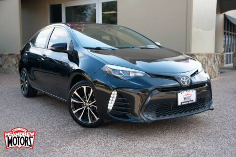 2017 Toyota Corolla for sale at Mcandrew Motors in Arlington TX