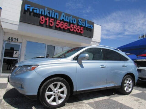 2010 Lexus RX 350 for sale at Franklin Auto Sales in El Paso TX