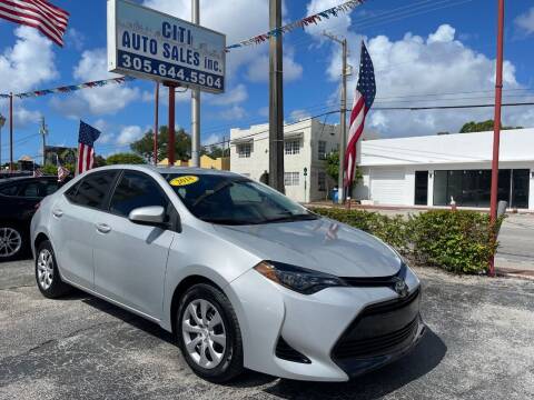 2018 Toyota Corolla for sale at CITI AUTO SALES INC in Miami FL