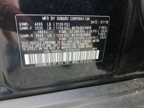 2019 Subaru Outback 2.5i Limited