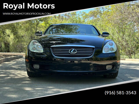 2002 Lexus SC 430 for sale at Royal Motors in Rocklin CA