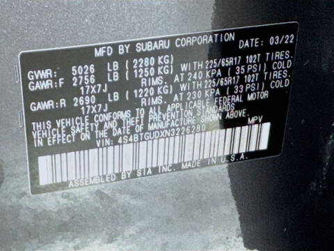 2022 Subaru Outback Wilderness