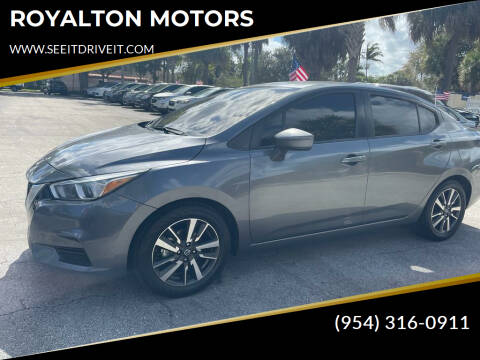 2021 Nissan Versa for sale at ROYALTON MOTORS in Plantation FL