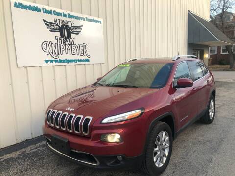 2016 Jeep Cherokee for sale at Team Knipmeyer in Beardstown IL