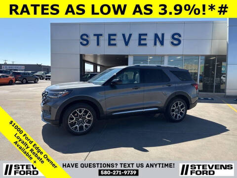 2025 Ford Explorer for sale at STEVENS FORD in Enid OK