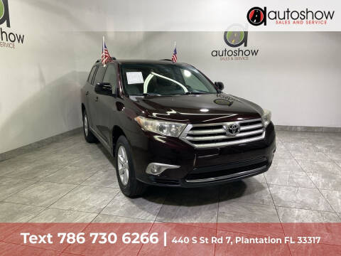 2012 Toyota Highlander for sale at AUTOSHOW SALES & SERVICE in Plantation FL