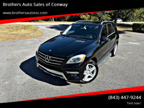 2015 Mercedes-Benz M-Class for sale at Brothers Auto Sales of Conway in Conway SC