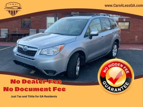 2015 Subaru Forester for sale at Cars4Less GA in Alpharetta GA