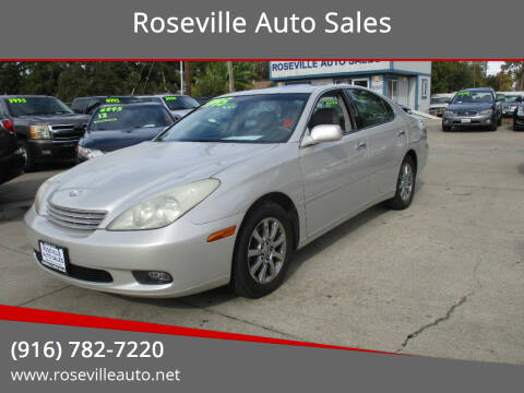 2003 Lexus ES 300 for sale at Roseville Auto Sales in Roseville CA
