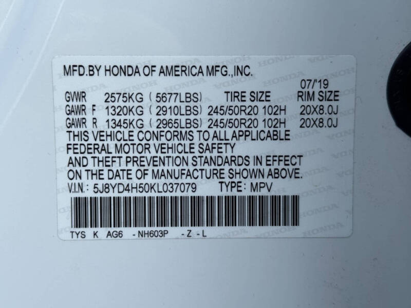 2019 Acura MDX SH-AWD w/Tech