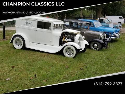 1929 Ford Model A for sale at CHAMPION CLASSICS LLC in Foristell MO