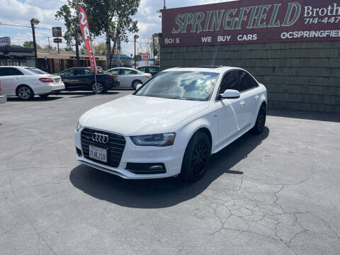 2015 Audi A4 for sale at SPRINGFIELD BROTHERS LLC in Fullerton CA
