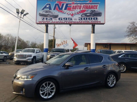 2013 Lexus CT 200h for sale at ANF AUTO FINANCE in Houston TX
