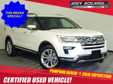 2018 Ford Explorer for sale at PHIL SMITH AUTOMOTIVE GROUP - Joey Accardi Chrysler Dodge Jeep Ram in Pompano Beach FL