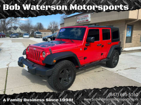 2015 Jeep Wrangler Unlimited for sale at Bob Waterson Motorsports in South Elgin IL